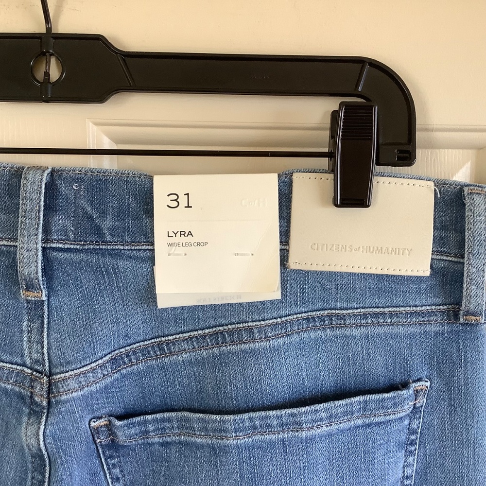 Citizens of Humanity Lyra High Rise Ankle Wide Leg Jeans Bhodi SZ 31 - Picture 11 of 16